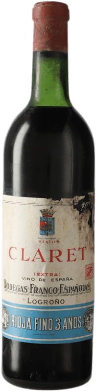 21,95 € | Vino tinto Bodegas Franco Españolas Clarete D.O.Ca. Rioja España Tempranillo 3 Años 75 cl