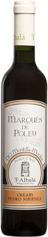 Envio grátis | Vinho Generoso Fortificado Toro Albalá Marqués de Poley Cream — Creme D.O. Montilla-Moriles Espanha Pedro Ximénez Garrafa Medium 50 cl