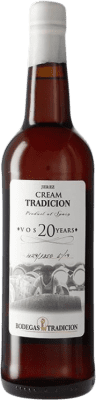 Kostenloser Versand | Verstärkter Wein Tradición Cream Vinum Optimum Signatum Very Old Sherry VOS D.O. Jerez-Xérès-Sherry Andalusien Spanien Palomino Fino, Pedro Ximénez 75 cl