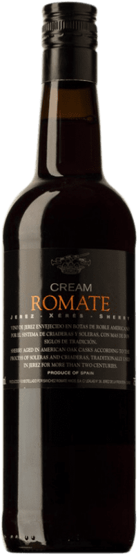 11,95 € | Vin fortifié Sánchez Romate Cream D.O. Jerez-Xérès-Sherry Andalousie Espagne Palomino Fino 75 cl