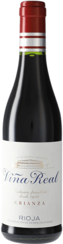 8,95 € Бесплатная доставка | Красное вино Viña Real Crianza — Крианса D.O.Ca. Rioja Полубутылка 37 cl