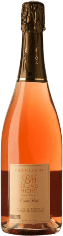 Kostenloser Versand | Rosé Sekt Bruno Michel Brut — Herb Cuvée, Rosé A.O.C. Champagne Champagner Frankreich Chardonnay, Pinot Meunier — Schwarzriesling 75 cl