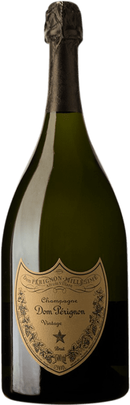 Free Shipping | White Sparkling Wine Moët & Chandon Dom Pérignon A.O.C. Champagne Champagne France Pinot Noir, Chardonnay Magnum Bottle 1,5 L