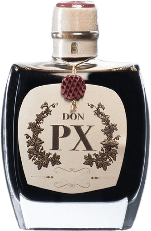 Free Shipping | Fortified wine Toro Albalá Don PX Etiqueta Doble 1968 D.O. Montilla-Moriles Spain Pedro Ximénez Hip Flask Bottle 20 cl