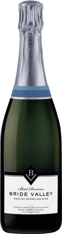 Kostenloser Versand | Weißer Sekt Bride Valley Dorset Brut — Herb Reserve — Gereift Großbritannien Pinot Noir — Spätburgunder, Chardonnay, Pinot Meunier — Schwarzriesling 75 cl