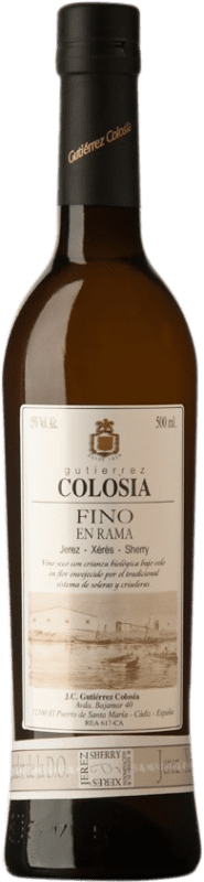 Envío gratis | Vino Generoso Fortificado Gutiérrez Colosía Fino en Rama D.O. Jerez-Xérès-Sherry Andalucía España Palomino Fino Botella Medium 50 cl