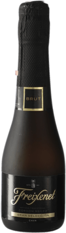 5,95 € Envoi gratuit | Vin Mousseux Blanc Freixenet Cordón Negro Brut Sélection D.O. Cava Petite Bouteille 20 cl