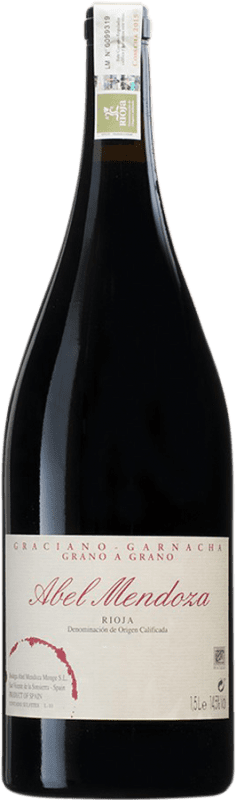 93,95 € Free Shipping | Red wine Abel Mendoza Grano a Grano D.O.Ca. Rioja Spain Grenache Magnum Bottle 1,5 L