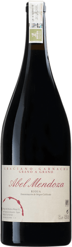 95,95 € Envío gratis | Vino tinto Abel Mendoza Grano a Grano D.O.Ca. Rioja Botella Magnum 1,5 L