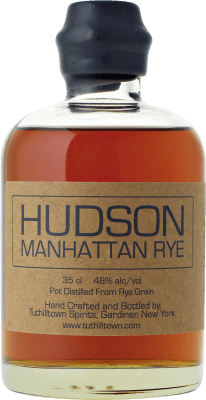 ウイスキーブレンド Tuthilltown Hudson Manhattan Rye 3分の1リットルのボトル 35 cl