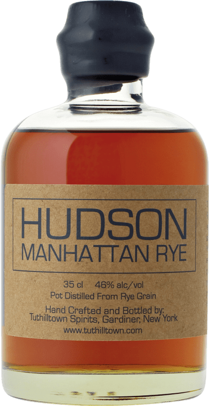 Kostenloser Versand | Blended Whisky Tuthilltown Hudson Rye Vereinigte Staaten Drittelliterflasche 35 cl Manhattan