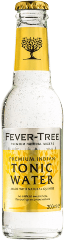 Envio grátis | Refrigerantes Fever-Tree Indian Tonic Water Reino Unido Garrafa Pequena 20 cl