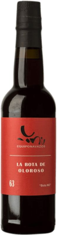 Envío gratis | Vino generoso Equipo Navazos La Bota Nº 63 Bota NO Oloroso D.O. Manzanilla-Sanlúcar de Barrameda Andalucía España Palomino Fino Media Botella 37 cl