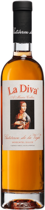 22,95 € Kostenloser Versand | Süßwein Gutiérrez de la Vega La Diva Vendimia Tardía D.O. Alicante Medium Flasche 50 cl