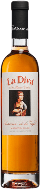 Envio grátis | Vinho doce Gutiérrez de la Vega La Diva Vendimia Tardía D.O. Alicante Espanha Mascate Garrafa Medium 50 cl