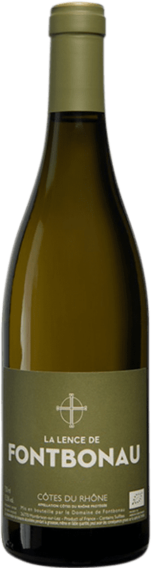 Бесплатная доставка | Белое вино Fontbonau La Lence A.O.C. Côtes du Rhône Франция Roussanne, Viognier 75 cl