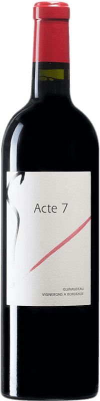 Бесплатная доставка | Красное вино Guinaudeau L'Acte 7 de G A.O.C. Bordeaux Supérieur Бордо Франция Merlot, Cabernet Franc 75 cl