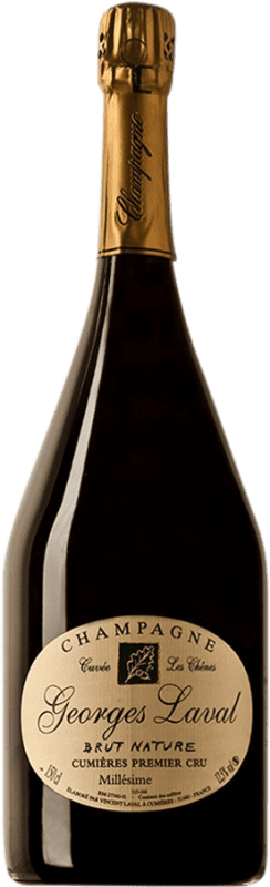 432,95 € | Espumante branco Georges Laval Les Chênes Premier Cru Blanc de Blancs A.O.C. Champagne Champagne França Chardonnay Biológico Garrafa Magnum 1,5 L