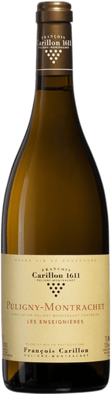 Free Shipping | White wine François Carillon Les Enseignères A.O.C. Puligny-Montrachet Burgundy France Chardonnay 75 cl