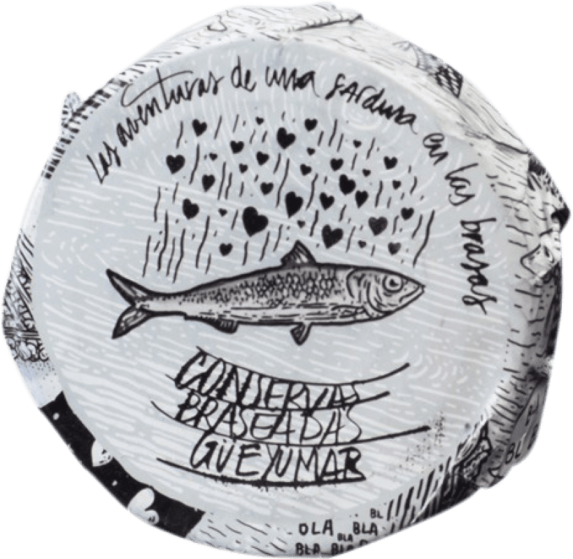 9,95 € Envio grátis | Conservas de Peixe Güeyu Mar Lomos de Sardina