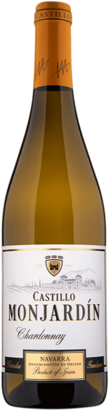 Бесплатная доставка | Белое вино Castillo de Monjardín D.O. Navarra Наварра Испания Chardonnay 75 cl