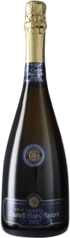 21,95 € | White Sparkling Wine Castell Sant Antoni Brut Nature Grand Reserve D.O. Cava Spain Macabeo, Xarel·lo, Parellada 75 cl