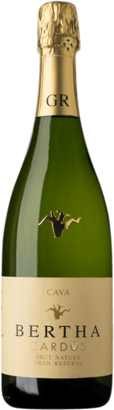 16,95 € | White Sparkling Wine Bertha Brut Nature Grand Reserve — Long Barrel-Aged D.O. Cava Spain Macabeo, Xarel·lo, Parellada 75 cl