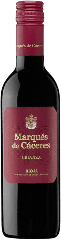 9,95 € Бесплатная доставка | Красное вино Marqués de Cáceres старения D.O.Ca. Rioja Половина бутылки 37 cl