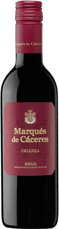 Envio grátis | Vinho Tinto Marqués de Cáceres Crianza D.O.Ca. Rioja Espanha Meia Garrafa 37 cl