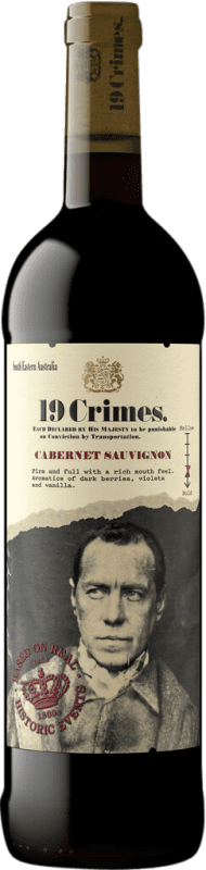 Free Shipping | Red Wine 19 Crimes I.G. Southern Australia Southern Australia Australia Cabernet Sauvignon 75 cl