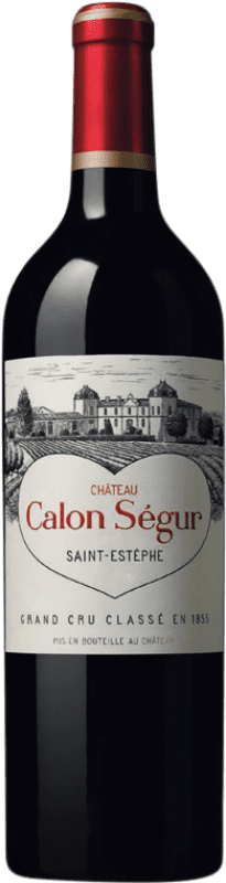 Бесплатная доставка | Красное вино Château Calon Ségur A.O.C. Bordeaux Бордо Франция Merlot — Мерло, Cabernet Sauvignon — Каберне Совиньон 75 cl