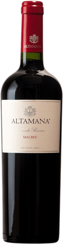 Free Shipping | Red wine Altamana Grand Reserve I.G. Valle del Maule Maule Valley Chile Malbec 75 cl