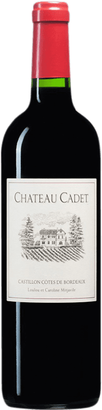 Бесплатная доставка | Красное вино Château Cadet Bon A.O.C. Côtes de Castillon Бордо Франция Merlot, Cabernet Franc 75 cl