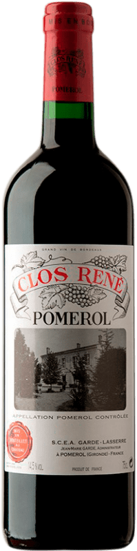 Free Shipping | Red wine Clos René A.O.C. Pomerol Bordeaux France Merlot, Cabernet Franc, Malbec 75 cl