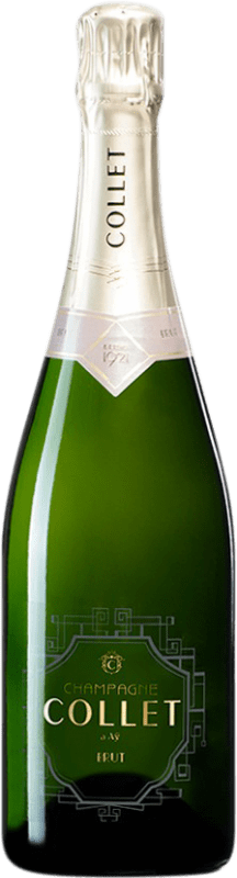 Kostenloser Versand | Weißer Sekt Mas Collet Brut A.O.C. Champagne Champagner Frankreich Spätburgunder, Chardonnay, Pinot Meunier 75 cl