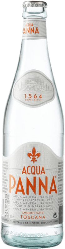 Envio grátis | Água Acqua Panna Itália Garrafa Medium 50 cl