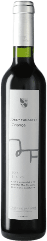 5,95 € Kostenloser Versand | Rotwein Josep Foraster Crianza — Kurze Fassreifung D.O. Conca de Barberà Medium-Flasche 50 cl