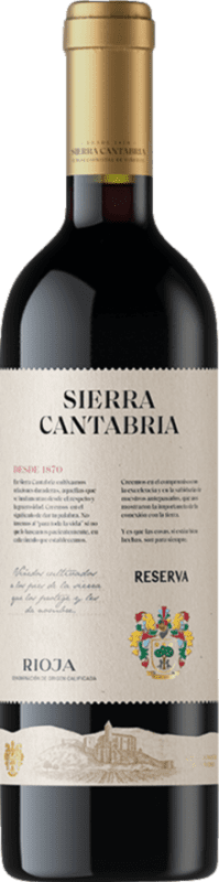 38,95 € Envio grátis | Vinho tinto Sierra Cantabria Reserva D.O.Ca. Rioja