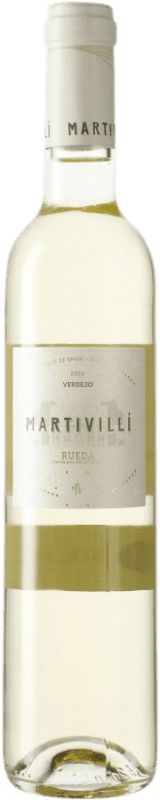 Envio grátis | Vinho branco Ángel Lorenzo Cachazo Martivillí D.O. Rueda Castela e Leão Espanha Verdejo Garrafa Medium 50 cl