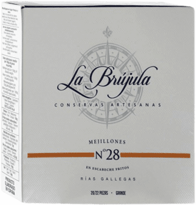 Conservas de Marisco La Brújula Mejillones 20/25 Peças