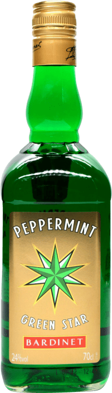16,95 € Kostenloser Versand | Sahnelikör Bardinet Green Star Peppermint — Pfefferminze