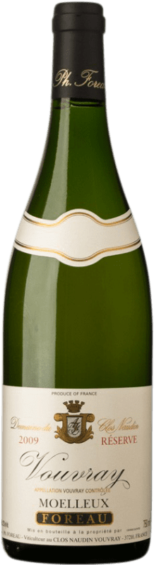 Free Shipping | White wine Clos Naudin Moelleux Reserve A.O.C. Vouvray Loire France Chenin White Organic 75 cl