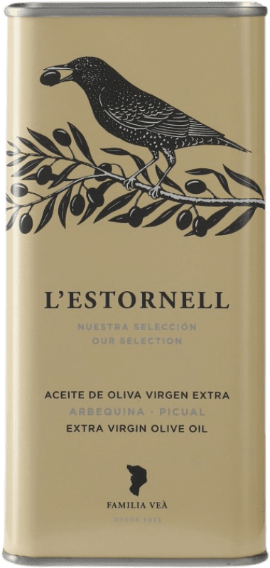 送料無料 | オリーブオイル L'Estornell スペイン 大きな缶 50 cl