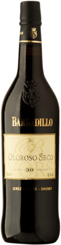 109,95 € Free Shipping | Fortified wine Barbadillo Oloroso V.O.R.S. Very Old Rare Sherry Dry D.O. Jerez-Xérès-Sherry Andalusia Spain Palomino Fino Bottle 75 cl