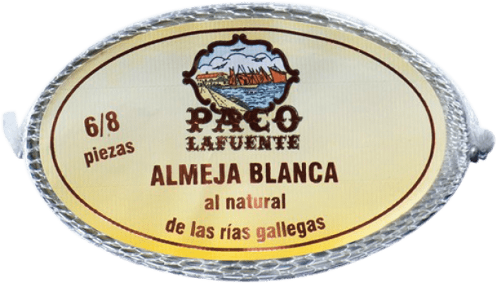 54,95 € | Conservas de Marisco Conservera Gallega Paco Lafuente Almeja Blanca al Natural Galicia Spain 6/8 Pieces