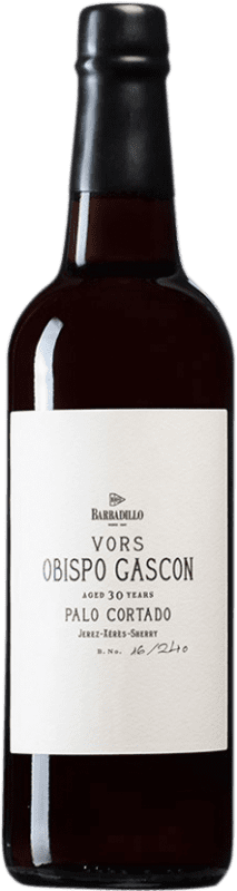 Kostenloser Versand | Verstärkter Wein Barbadillo Palo Cortado Obispo Gascón D.O. Jerez-Xérès-Sherry Andalusien Spanien Palomino Fino 75 cl