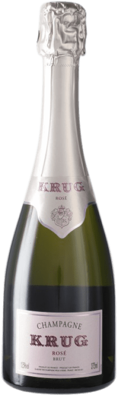 Kostenloser Versand | Rosé Sekt Krug Rosé Brut A.O.C. Champagne Champagner Frankreich Spätburgunder, Chardonnay, Pinot Meunier Halbe Flasche 37 cl