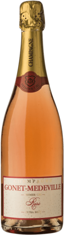 Kostenloser Versand | Rosé Sekt Gonet-Médeville Rosé A.O.C. Champagne Champagner Frankreich Spätburgunder, Chardonnay 75 cl