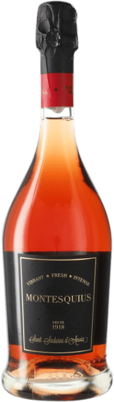 Бесплатная доставка | Розовое игристое Cava Montesquius Rosé Природа Брута Гранд Резерв D.O. Cava Испания Monastrell, Pinot Black, Trepat 75 cl