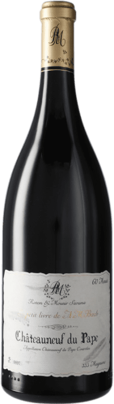 Free Shipping | Red wine Rotem & Mounir Saouma Rouge Le Petit Livre d'A.M. Bach A.O.C. Châteauneuf-du-Pape France Grenache Magnum Bottle 1,5 L